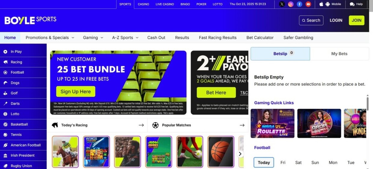 Boylesport Homepage Sportsbetting UK