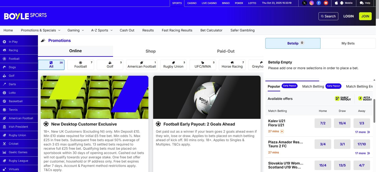 Boylesports Rewards Sportsbetting UK