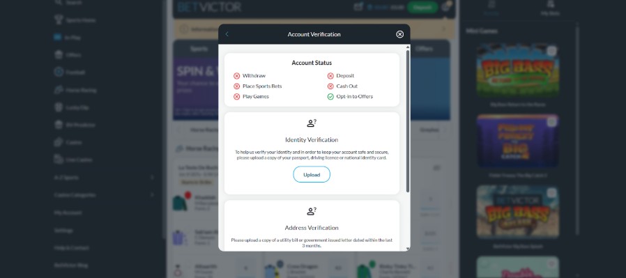 Betvictor Registration Step5