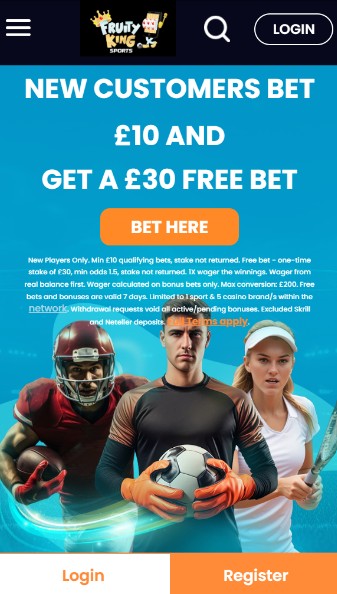 Fruity King Sports UK Homepage