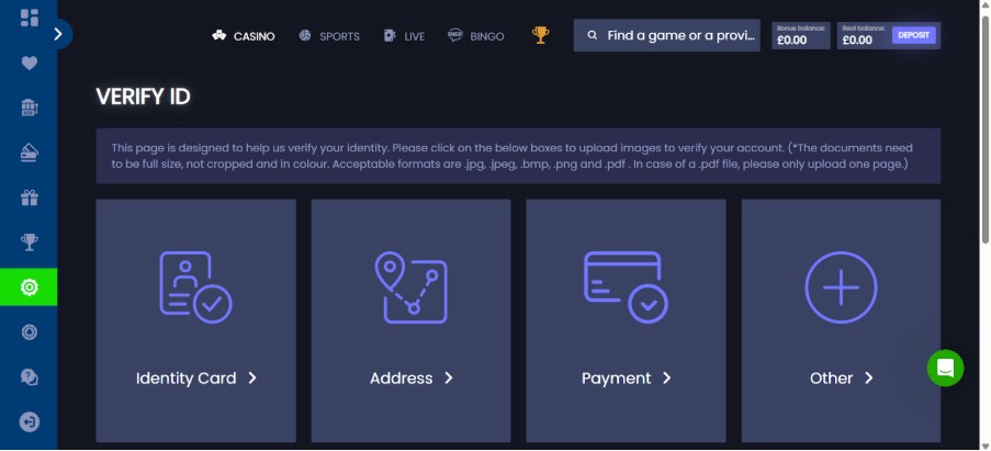 Jeffbet UK Sports Registration Step5