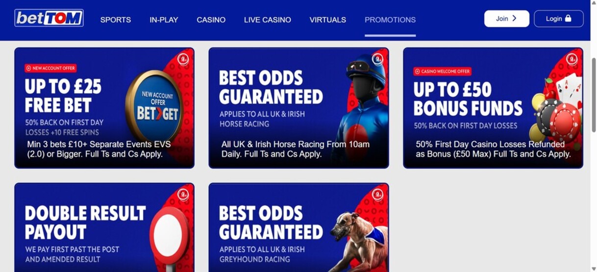 Bettom Rewards Sportsbetting United Kingdom