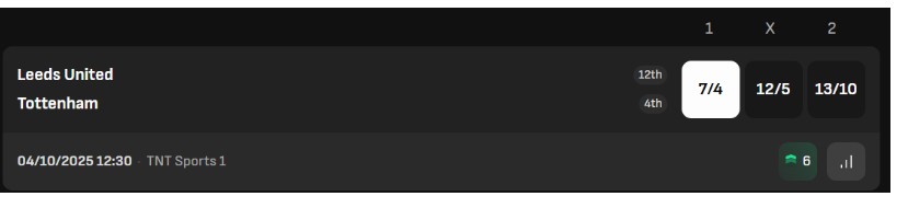 How to place a bet LiveScorebet UK Step3