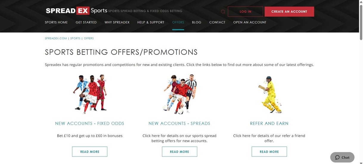 Spreadex Promotions Sportsbetting UK
