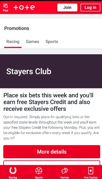 Tote UK Sports Promotions