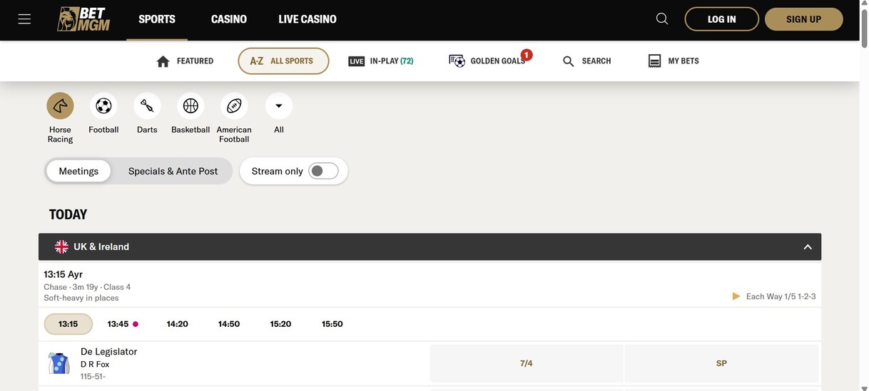 BetMGM UK Horse Racing pc