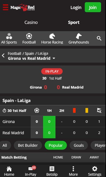 MagicRed Inplay Betting UK