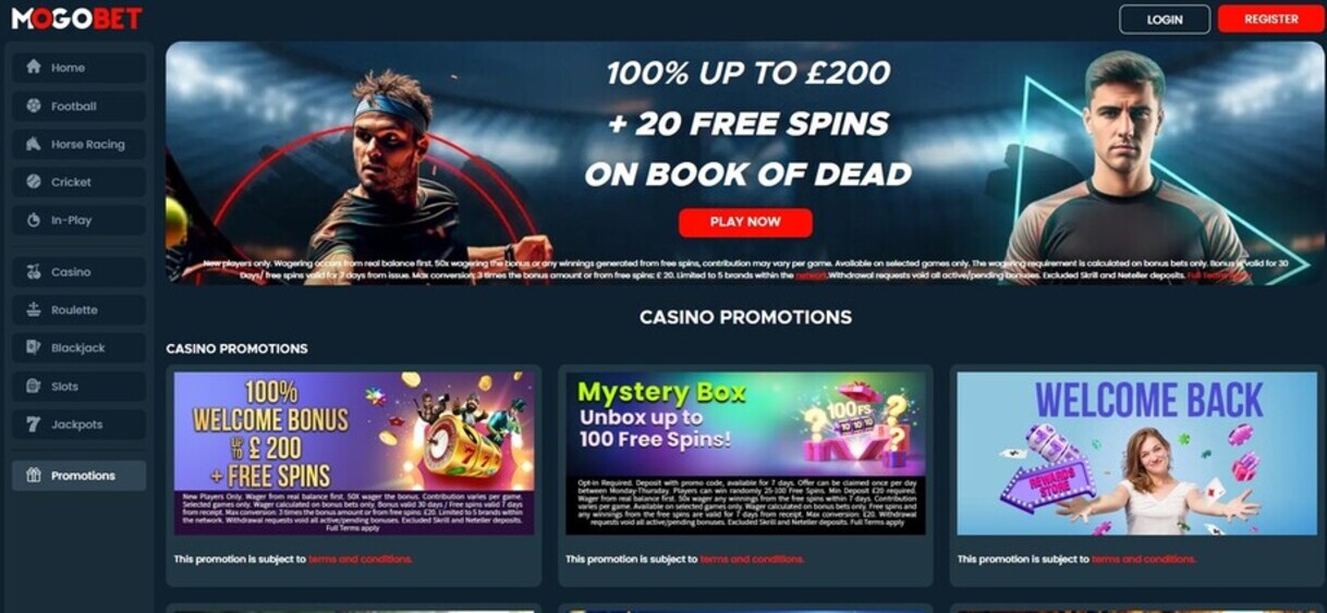 Mogobet Sportsbook UK Promotions pc