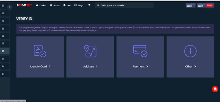 Mogobet Sportsbook UK Registration Step5