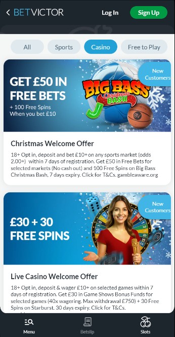 Betvictor Welcome Offer Uk mobile