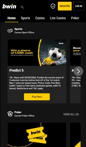 Bwin Sportsbook UK Offers and promotions
