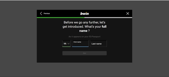 Bwin UK Registration Step3