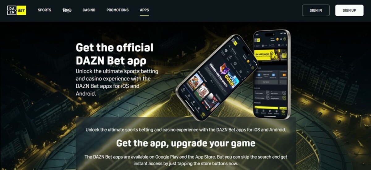 DAZNbet Casino UK Apps pc