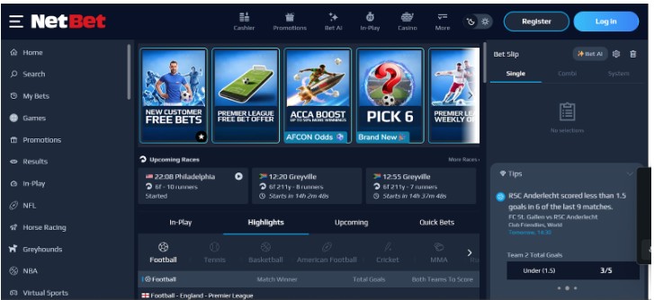 Netbet Sportsbook Registration UK Step1