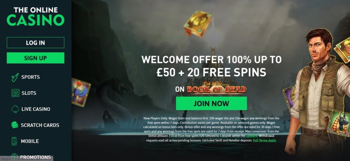 TheOnlineCasino UK Homepage Casino pc