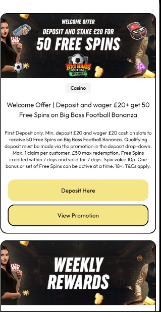 Fortune Mobile Casino UK Promotions casino updated