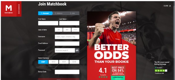 Step2 Registration Matchbook Uk