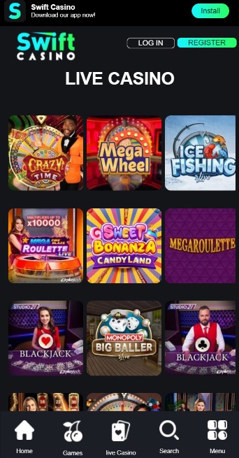 Swift Casino UK Live Casino