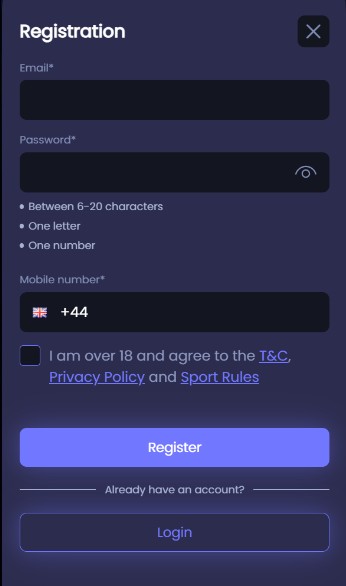 Betmorph Registration Sportsbook UK mobile version