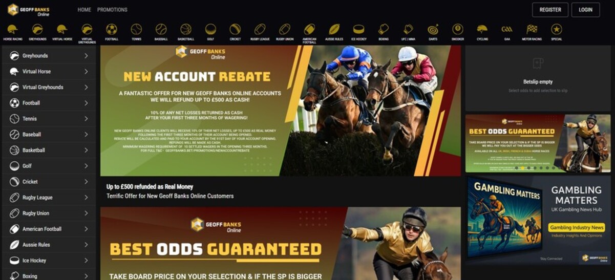 Geoffbanks Sportsbook UK Promotions pc
