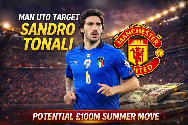 Sandro Tonali linked with Manchester United in summer transfer move