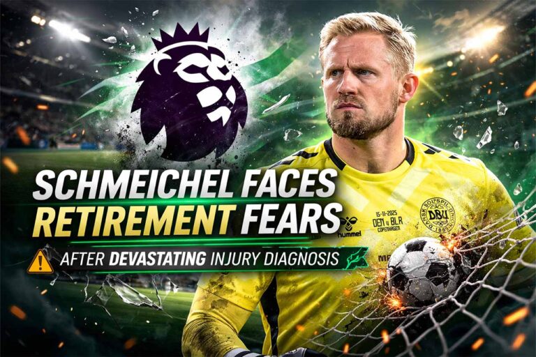 Kasper Schmeichel injury retirement fears Premier League goalkeeper Celtic surgery news