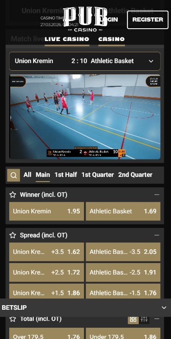 Pub Casino Live betting Sportsbook UK