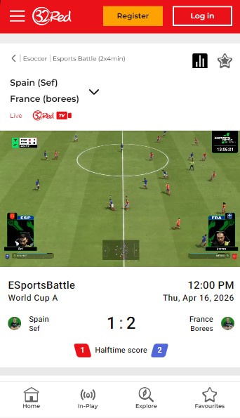 32red Sportsbook Uk Live betting