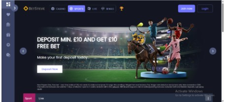 Betsteve Sportsbook Registration UK Step1