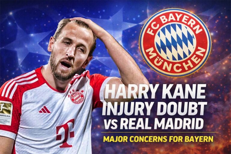 Harry Kane Bayern Munich injury doubt vs Real Madrid Champions League