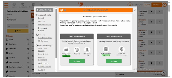Zetbet Sportsbook UK Registration Step4