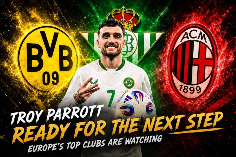 Troy Parrott linked with AC Milan and Borussia Dortmund summer transfer
