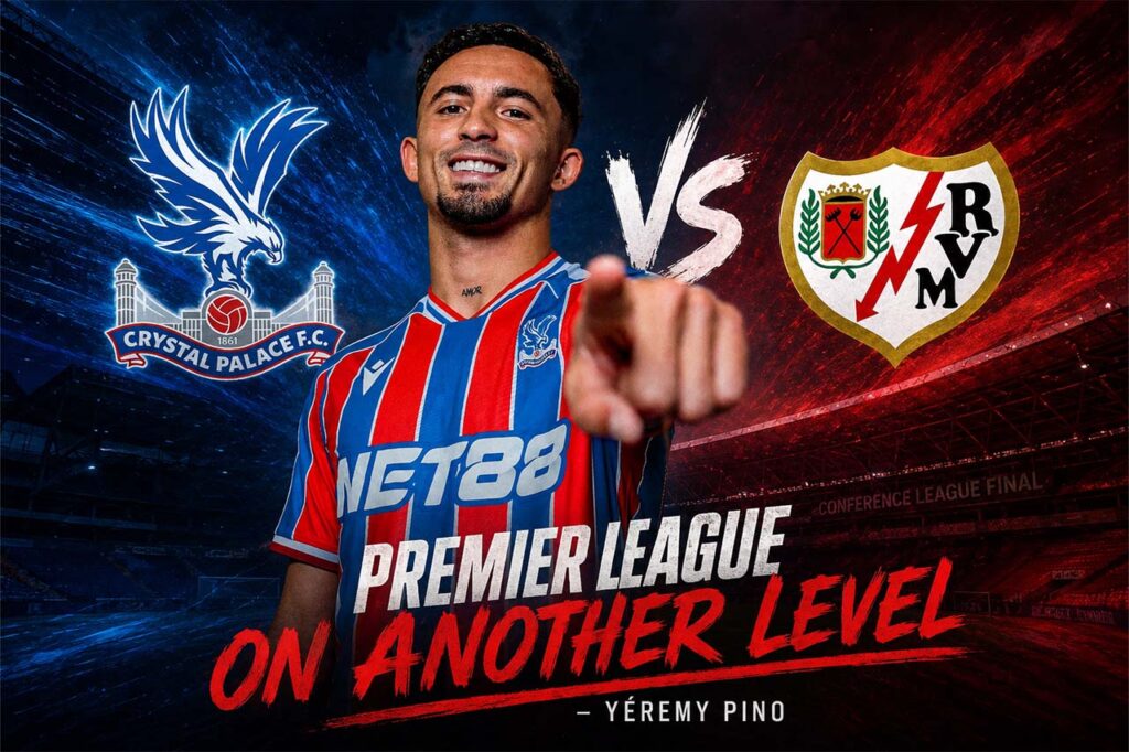 Yéremy Pino speaks ahead of the Crystal Palace vs Rayo Vallecano match