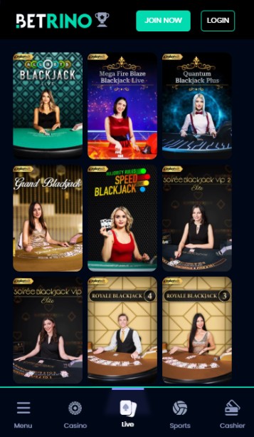 Betrino Casino UK Blackjack