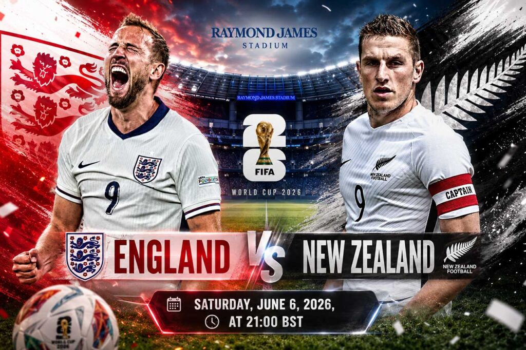 England and New Zealand ahead of World Cup friendly