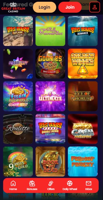 Great Britain Casino UK Games