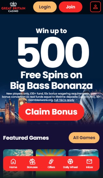 Great Britain Casino UK Homepage
