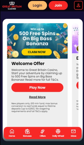 Great Britain Casino UK Promotions