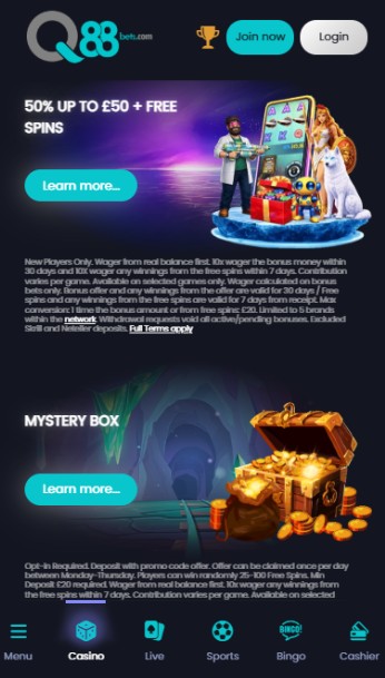 q88bets Casino Promotions