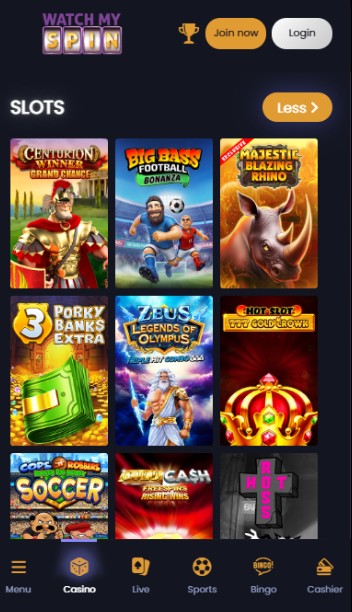 Watchmyspin Games Casino UK