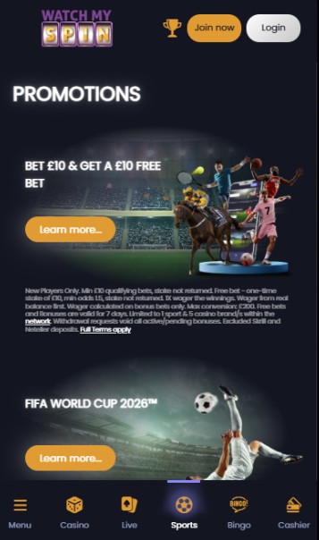 Watchmyspin Offers Sportsbook UK
