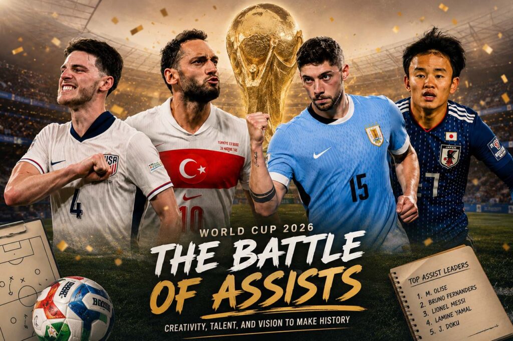 World Cup 2026 most assists odds featuring Messi, Yamal and Olise