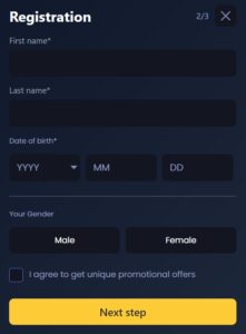 BEtmaze Registration Step 3 UK