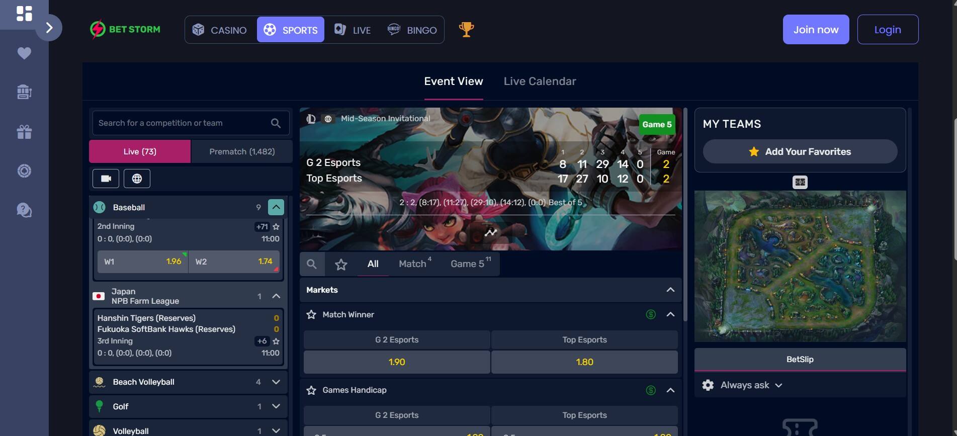 Betstorm Esports UK pc