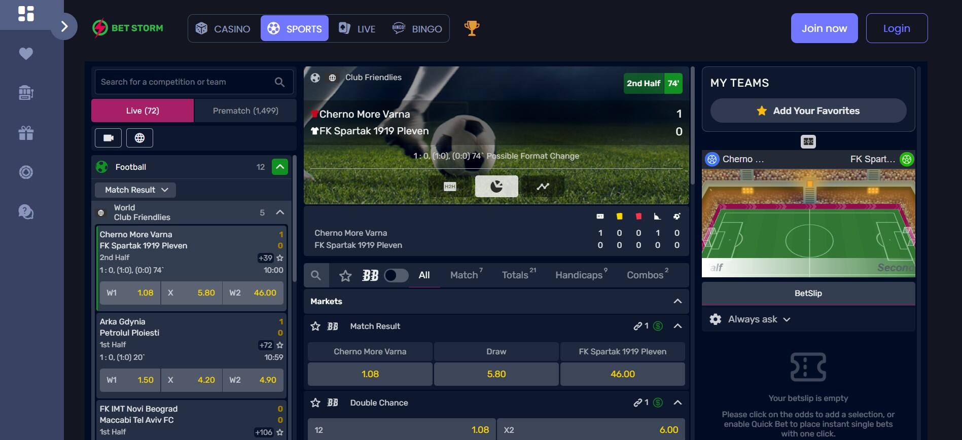 Betstorm Football UK pc