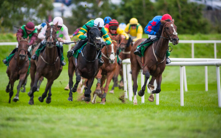 An image of horse racing