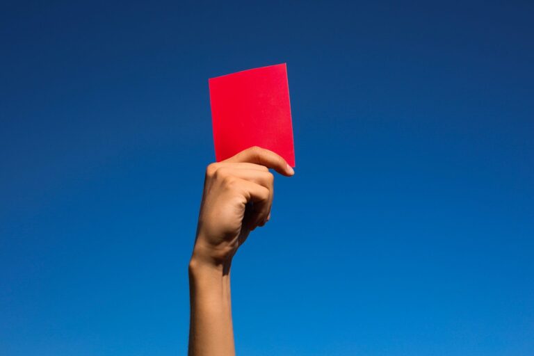 Referee shows Jarell Quansah a red card in the World Cup