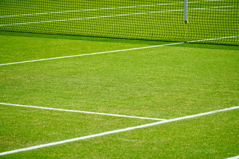 A photo of a tennis court at Wimbledon