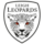 image a white shield with a leopard, Leigh Leopards