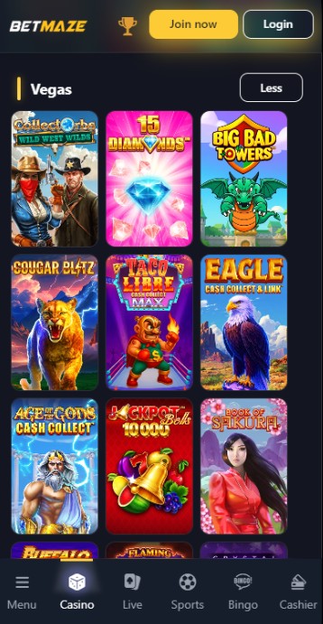 Betmaze Casino UK Vegas